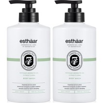 에스따르 아로마틱 오일 케어 시트러스 플로럴 바디워시, 2개, 500ml