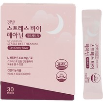 경방 스트레스 바이 테아닌 타트체리 맛 30p, 300ml, 1개