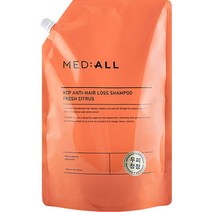 메디올 알시피 안티 헤어 로스 두피청정 샴푸 리필 파우치 시트러스향, 1600ml, 1개