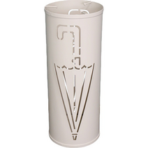 착한살림 철제 원형 우산꽂이, 화이트, 1개