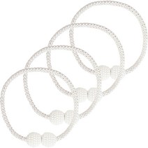 마켓피오 자석 진주 커튼 고정끈, 4개, 타입10