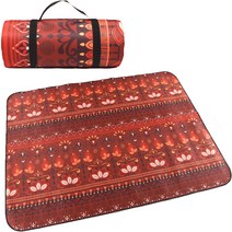 웨이브 패턴 방수 피크닉 캠핑매트, TYPE06