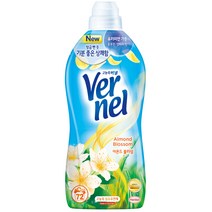 버넬 아몬드블러섬섬유유연제, 1.8L, 2개