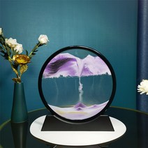 참리빙 모래멍 원형 액자 25 x 27 x 4.5 cm, 흑백자