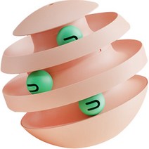 파스텔펫 디스크볼 오뚝이 장난감 Free, 핑크, 1개