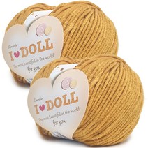 니뜨 아이돌 실 45g, 4 머스타드, 2개