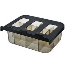 더한스 슬라이딩 서랍형 속옷정리함, 블랙, 1개