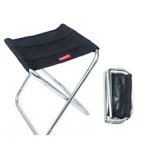 데이즈온샵 가벼운 접이식 간이의자, 블랙실버, 1개