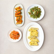 델리코 바로만든 반찬 채소듬뿍달걀말이 200g + 미역줄기볶음 120g + 오이부추무침 150g + 매콤무생채 150g 세트, 1세트