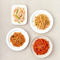 정미경키친 바로만든 반찬 볶음김치 150g + 어묵채볶음 120g + 매콤진미채무침 120g+ 감자채볶음 100g 세트, 1세트