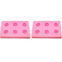 수제 장미61 6구 실리콘 몰드 2p