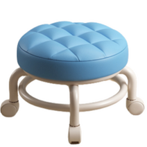 우아담 바퀴달린 현관 신발밴치 34 x 34 x 26 cm, 블루