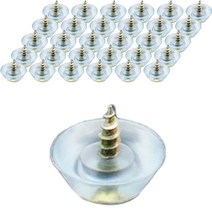 잘츠 나사식 미끄럼방지 가구 패드 19mm 100p, 투명