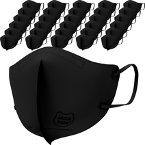 숨그림 대원미디어 무직타이거 새부리형 2D 마스크 대형 KF94, 50개입, 1개, 블랙