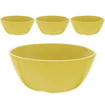로야 멜라민 특대접 13.6cm, 연노랑, 4개