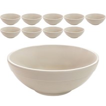 로야 멜라민 탕 면기 18.6cm, 연베이지, 10개