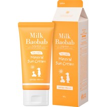 밀크바오밥 베이비앤키즈 논나노 미네랄 선크림, 50g, 1개
