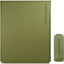 카디움 2인용 자충매트 + 보관 가방 세트 WV-4210, 올리브