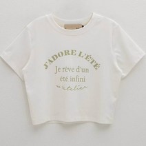 나인 여성용 르에뜨 빈티지 크롭 티셔츠 T-6632