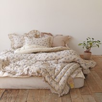 누블 모니카 워싱 광목 순면 프릴 차렵이불