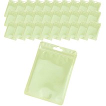 마켓감성 투명 미니소품 지퍼백, 옐로우, 70개