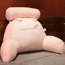 케이앤에스비즈 쿨원단 허리 경추 등받이 쿠션, 핑크