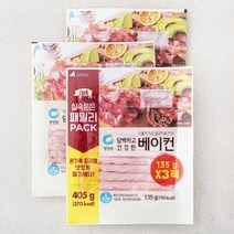 청정원 담백하고 건강한 베이컨, 135g, 3개