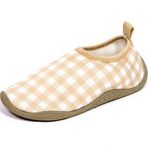 BAY-B 아동용 깅엄 체크 아쿠아슈즈