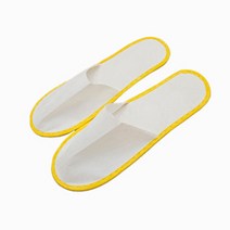 마켓감성 여행 호캉스 부직포 슬리퍼 4mm, 옐로우, 30개