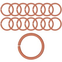 동대문단추왕 컬러 오링 O링 내경 10mm, 15개, 브라운