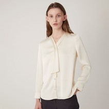 올리비아로렌 사틴 타이 블라우스 VOCNL3F8111