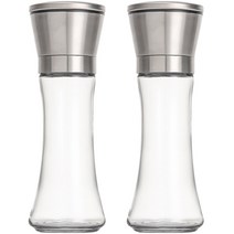 건파더 스테인리스 304 소금 후추 그라인더, 200ml, 2개