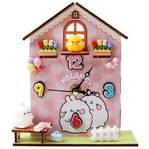 몰랑 나만의 시계만들기 색상 랜덤 diy 세트, 1개