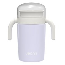 주니 유아용 스테인레스 자기주도 물컵, 240ml, 1개, 퍼플