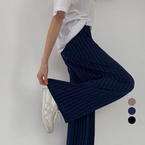 바블링브룩 여성용 스트라이프 밴딩 롱 팬츠