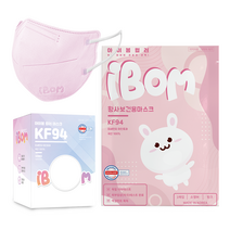 아이봄 황사보건용 마스크 소형M KF94, 50개입, 핑크, 1개