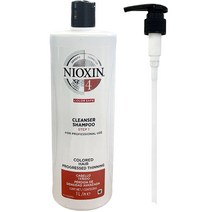 니옥신 3D 케어 시스템 클렌저 샴푸 염색모 진행 No.4 + 펌프, 1000ml, 1개