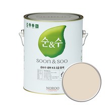 노루페인트 순앤수 KS 2급 벽지 벽면용 수성페인트 4L, 벌리우드03 NR7127, 1개