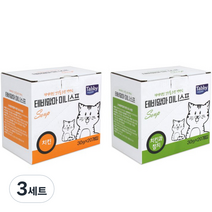 테비토퍼 고양이 테비 맘마 미니스프 치킨 20p + 치킨과 참치 20p 세트, 3세트, 치킨, 치킨 + 참치 혼합맛