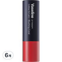 바세린 립 테라피 컬러 앤 케어, 블러싱 코랄, 6개