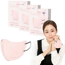 아이바나리 에어 황사 방역용 마스크 중형 KF94, 10개입, 3개, BABY PINK