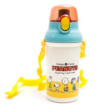 스케이터 원터치 물통, 400ml, 스누피