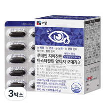 보령 루테인 지아잔틴 아스타잔틴 알티지 오메가3 48g, 60정, 3박스