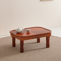 조은세상 남원 직타원 밥상 600 x 450 mm, 대추색