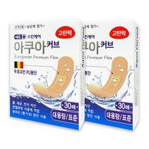 네오 아쿠아커브 스킨케어 방수 고탄성 유럽원단 표준 대용량 30p, 2개