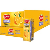 [쿠팡수입] 후버 100% 착즙 오렌지주스, 1L, 10개