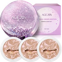 에이지투웨니스 샤이닝드롭 팩트 에디션 케이스   리필 12.5g x 3p, 23호(핑크라떼), 1세트