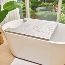 알뜨리 반신욕 욕조 덮개 라운드형 B타입, 1세트, 차콜