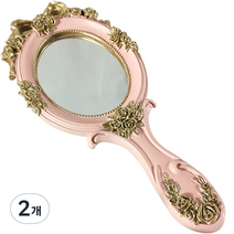 더블제이 엔틱 공주 손거울, 핑크, 2개