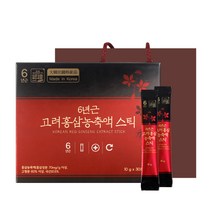 정원삼 6년근 고려홍삼 농축액 스틱 30개입   쇼핑백, 10g